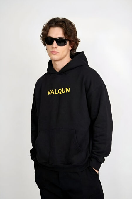 Signature Black oversized heavyweight hoodie